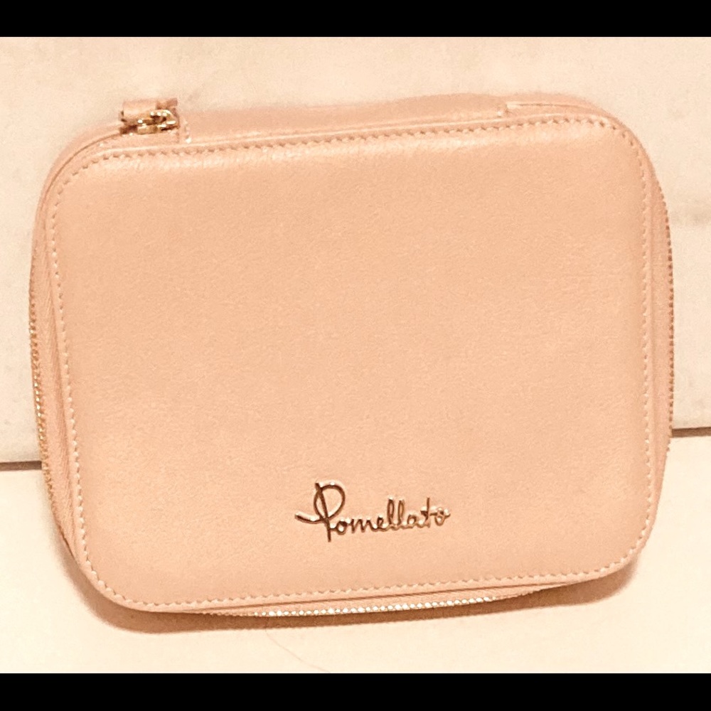 Pomellato blush pink travel jewelry case